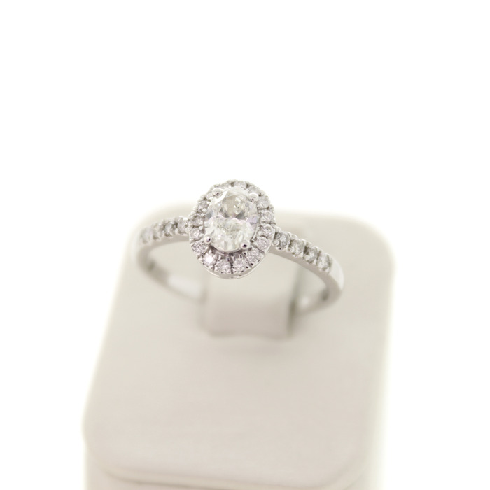 Ring-Witgoud 14 Karaat Briljanten Diamant Oval Tweedehands 4059-3278 Juwelier Clem Vercammen-1.jpg