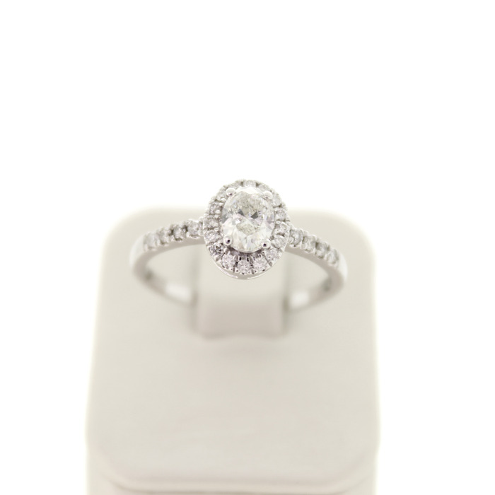 Ring-Witgoud 14 Karaat Briljanten Diamant Oval Tweedehands 4059-3278 Juwelier Clem Vercammen-1.jpg