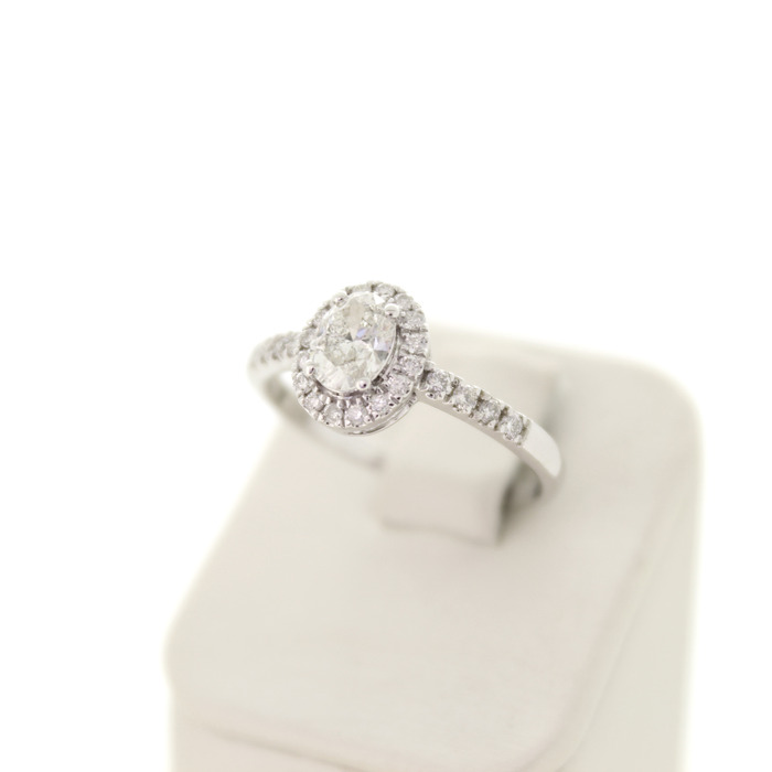 Ring-Witgoud 14 Karaat Briljanten Diamant Oval Tweedehands 4059-3278 Juwelier Clem Vercammen-1.jpg