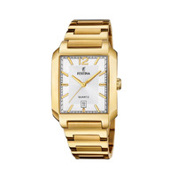 Horloge Festina heren goud On the square horloge F20678/2 Horloge Festina heren goud On the square horloge F20678/2