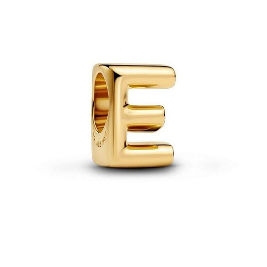 Juweel PANDORA Bedel Letter E 14K pleetgoud 763951C00 Juweel PANDORA Bedel Letter E 14K pleetgoud 763951C00