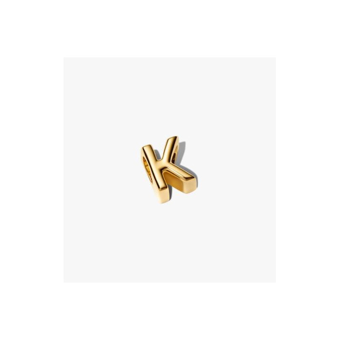 277101 01 Pandora Bedel Letter K 14K Pleetgoud 763957C00 Juwelier Clem Vercammen.jpg