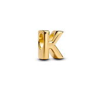 Juweel PANDORA Bedel Letter K 14K pleetgoud 763957C00 Juweel PANDORA Bedel Letter K 14K pleetgoud 763957C00