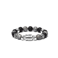Juweel BUDDHA TO BUDDHA - SPIRIT BEAD MIX GREY ARMBAND 188MG F Juweel BUDDHA TO BUDDHA - SPIRIT BEAD MIX GREY ARMBAND 188MG F