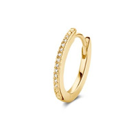 Juweel DIAMANTI PER TUTTI OVAL HUGGER SINGLE HOOP EARRING M2152 YELLOW Juweel DIAMANTI PER TUTTI OVAL HUGGER SINGLE HOOP EARRING M2152 YELLOW