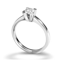 Juweel FLANDERS RING 49 Witgoud 18 karaat met Diamant 0.23ct Juweel FLANDERS RING 49 Witgoud 18 karaat met Diamant 0.23ct