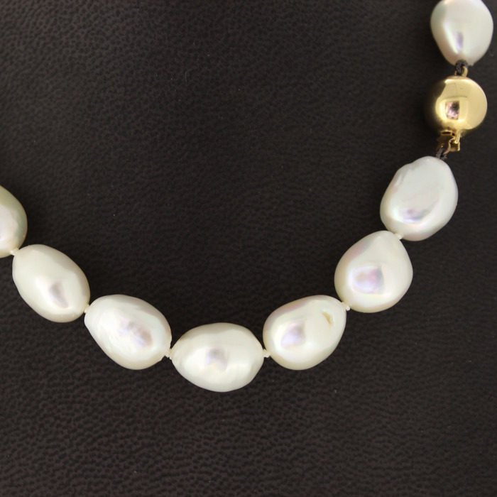 Parelcollier Zoetwaterparels Geelgouden Slot Tweedehands 4050-3279 Juwelier Clem Vercammen.jpg