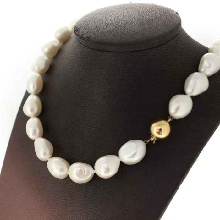 Parelcollier Zoetwaterparels Geelgouden Slot Tweedehands 4050-3279 Juwelier Clem Vercammen.jpg