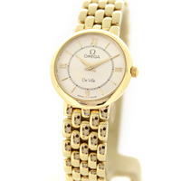 Horloge Omega De Ville 7160.34.00 18 karaat geelgoud quartz '4733-2112-TWDH' Horloge Omega De Ville 7160.34.00 18 karaat geelgoud quartz '4733-2112-TWDH'