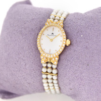 Horloge Maurice Lacroix Juweelhorloge Geelgoud 18 Karaat Parels '4604-2110-TWDH' Horloge Maurice Lacroix Juweelhorloge Geelgoud 18 Karaat Parels '4604-2110-TWDH'