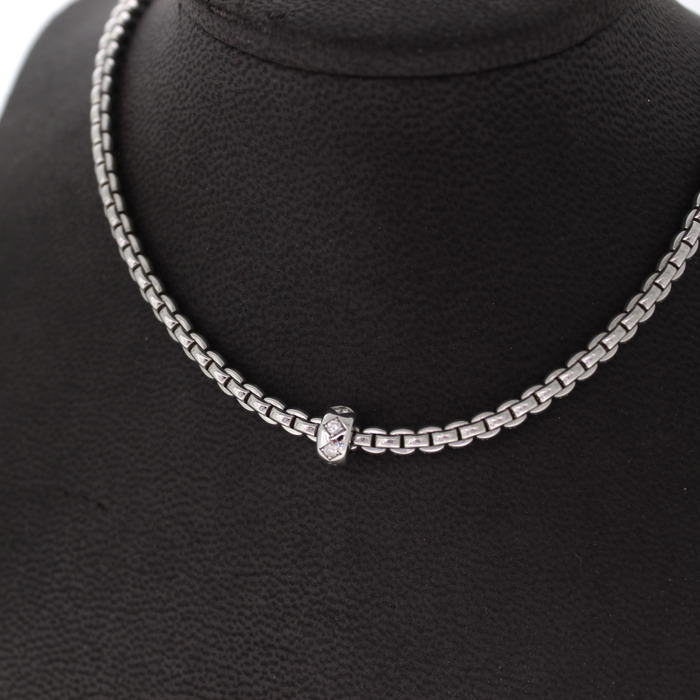 Fop Collier Witgoud 18 Karaat Briljant 012ct 73101CXBBBXBX Tweedehands 4500-3280 Juwelier Clem Vercammen.jpg