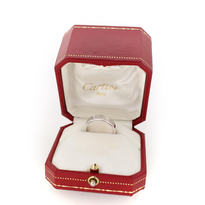 Cartier Love Ring Witgoud 18 Karaat Tweedehands 4349-3285 Juwelier Clem Vercammen.jpg