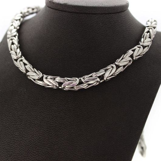 Juweel Collier met Koningsschakel in Witgoud 18 karaat '4569-3288-TWDH' Juweel Collier met Koningsschakel in Witgoud 18 karaat '4569-3288-TWDH'