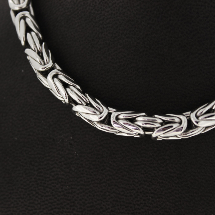 Collier Koningsschakel Witgoud 18 Karaat Tweedehands 4569-3288 Juwelier Clem Vercammen.jpg