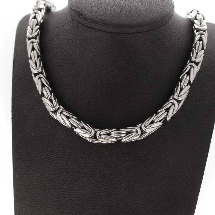 Collier Koningsschakel Witgoud 18 Karaat Tweedehands 4569-3288 Juwelier Clem Vercammen.jpg