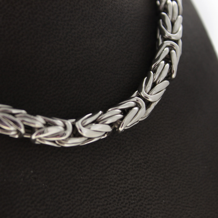Collier Koningsschakel Witgoud 18 Karaat Tweedehands 4569-3288 Juwelier Clem Vercammen.jpg
