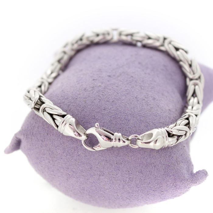 Armband Koningsschakels Witgoud 18 Karaat Tweedehands 4570-3289 Juwelier Clem Vercammen.jpg