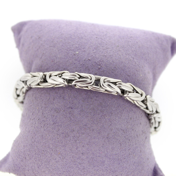 Armband Koningsschakels Witgoud 18 Karaat Tweedehands 4570-3289 Juwelier Clem Vercammen.jpg