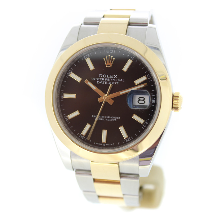 Rolex Datejust 41 126303 Oystersteel Geelgoud Zwarte Wijzerplaat Tweedehands 4154-2104 Juwelier Clem Vercammen.jpg
