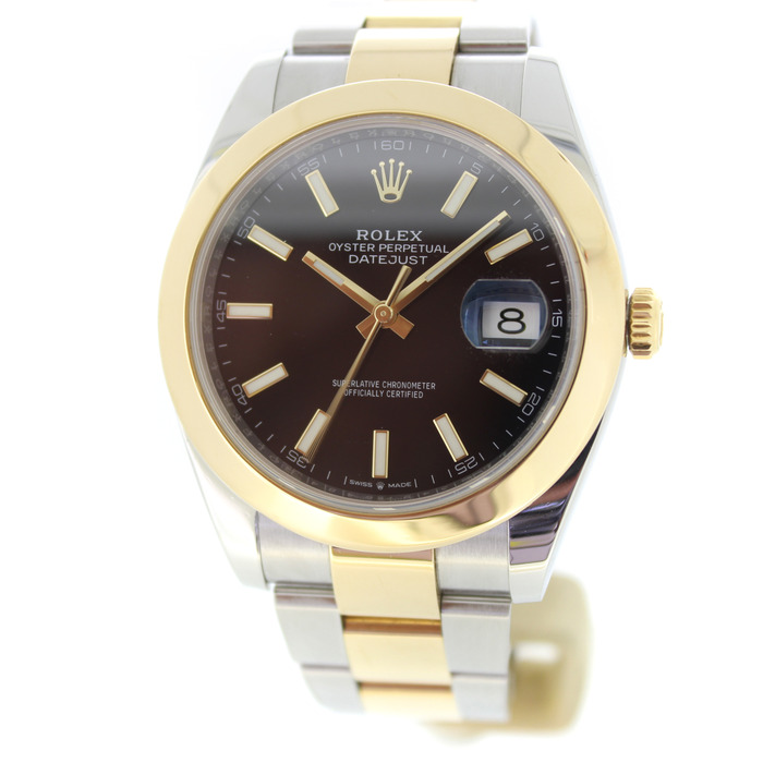 Rolex Datejust 41 126303 Oystersteel Geelgoud Zwarte Wijzerplaat Tweedehands 4154-2104 Juwelier Clem Vercammen.jpg