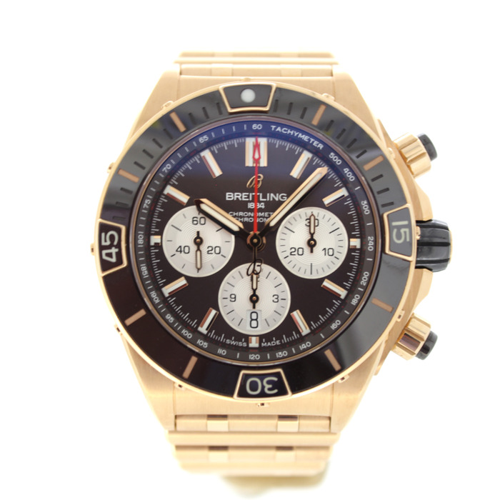 Breitling Super Chronomat B01 44 RB0136E31Q1R1 Rosegoud 18K Tweedehands 4948-2114 Juwelier Clem Vercammen.jpg