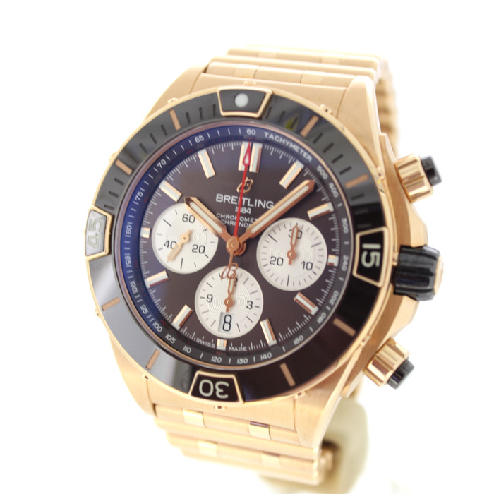 Breitling Super Chronomat B01 44 RB0136E31Q1R1 Rosegoud 18K Tweedehands 4948-2114 Juwelier Clem Vercammen.jpg