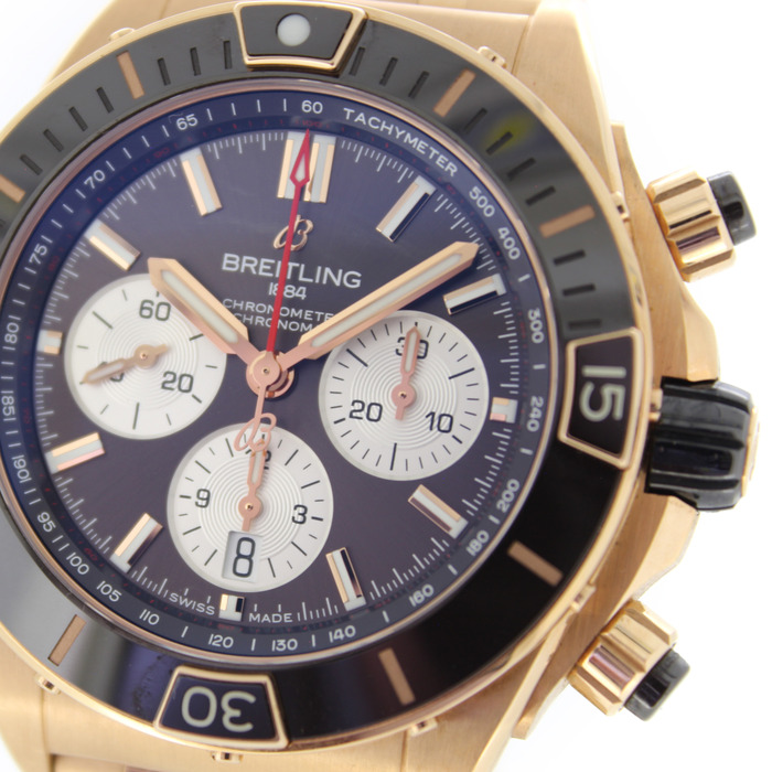 Breitling Super Chronomat B01 44 RB0136E31Q1R1 Rosegoud 18K Tweedehands 4948-2114 Juwelier Clem Vercammen.jpg