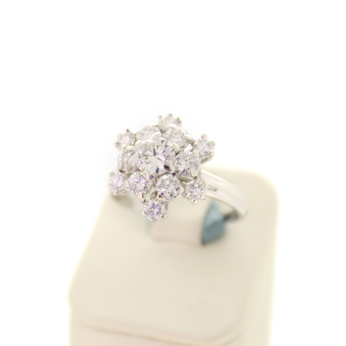 Ring Entourage Witgoud 18 Karaat Briljanten Tweedehands 4497-3291 Juwelier Clem Vercammen.jpg