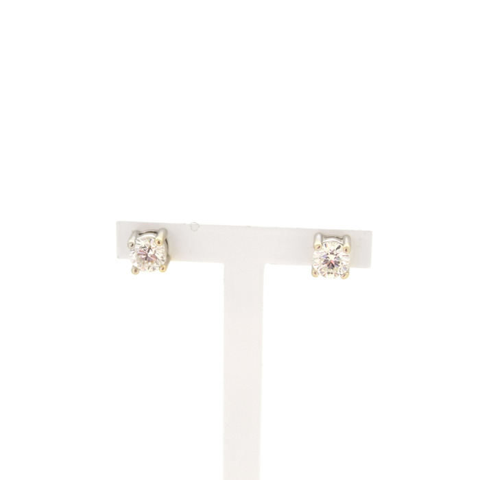 Oorstekers Solitair Witgoud 18 Karaat Briljant Tweedehands 4935-3292 Juwelier Clem Vercammen.jpg