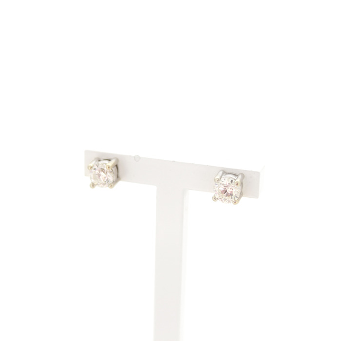 Oorstekers Solitair Witgoud 18 Karaat Briljant Tweedehands 4935-3292 Juwelier Clem Vercammen.jpg