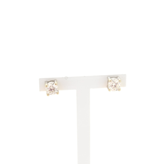 Oorstekers Solitair Witgoud 18 Karaat Briljant Tweedehands 4935-3292 Juwelier Clem Vercammen.jpg