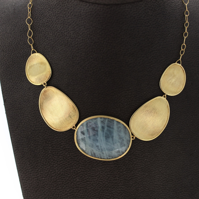 Collier Marco Bicego Lunari Geelgoud 18 Karaat Auamarijn TWeedehands 4848-2301 Juwelier-Clem Vercammen.jpg