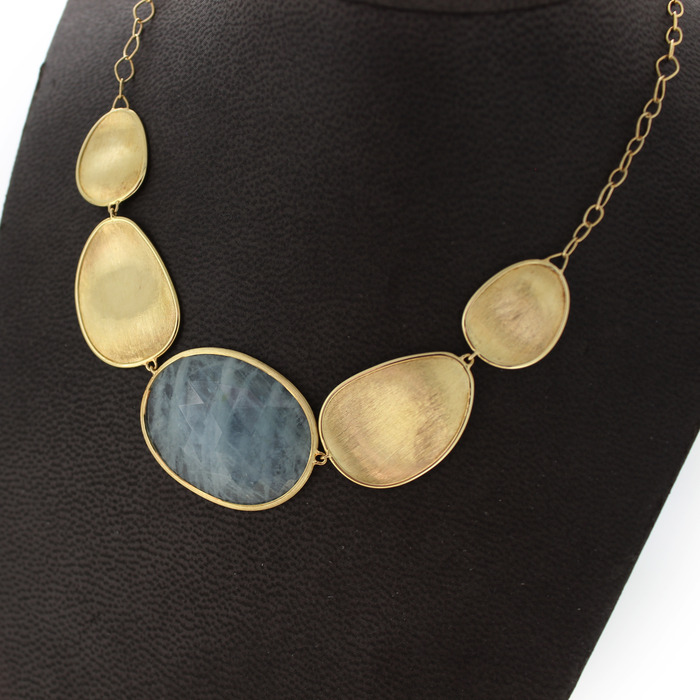Collier Marco Bicego Lunari Geelgoud 18 Karaat Auamarijn TWeedehands 4848-2301 Juwelier-Clem Vercammen.jpg