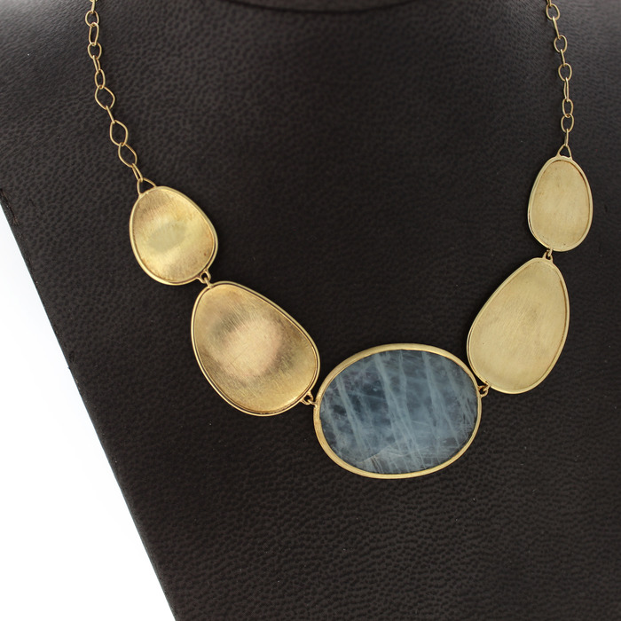 Collier Marco Bicego Lunari Geelgoud 18 Karaat Auamarijn TWeedehands 4848-2301 Juwelier-Clem Vercammen.jpg