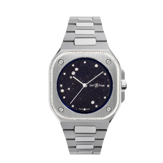 Horloge BELL & ROSS BR-05 36 MM Blue Diamond Eagle Diamonds BR05A-S-EA-LGD/SST Horloge BELL & ROSS BR-05 36 MM Blue Diamond Eagle Diamonds BR05A-S-EA-LGD/SST