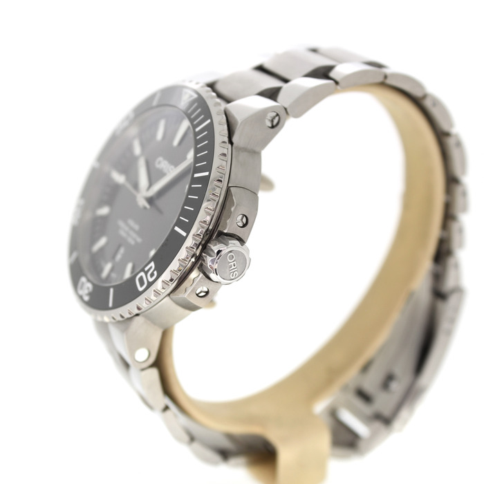 Oris Aquis Titanium Date 0173377307153-0782415PEB Tweedehands Automaat 5105-2128 Juwelier Clem Vercammen.jpg