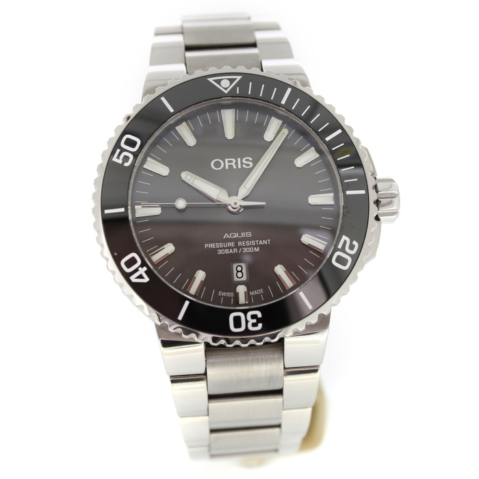 Oris Aquis Titanium Date 0173377307153-0782415PEB Tweedehands Automaat 5105-2128 Juwelier Clem Vercammen.jpg