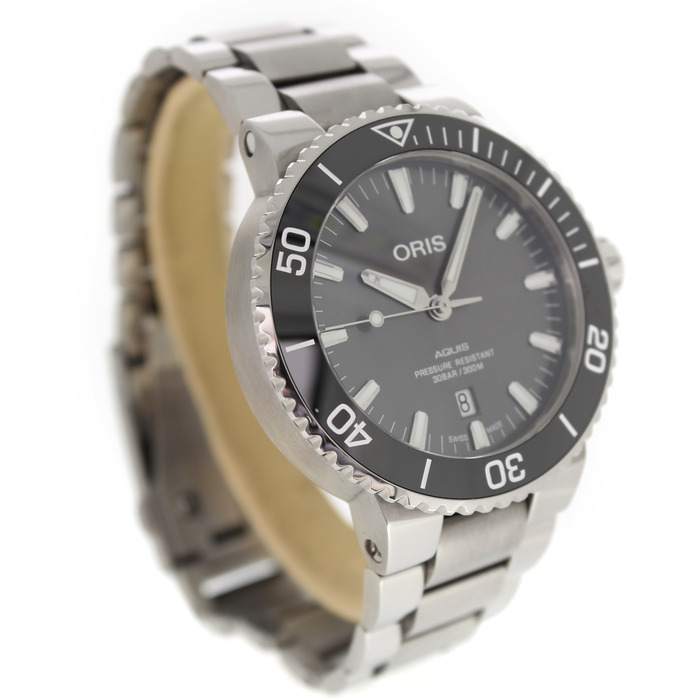 Oris Aquis Titanium Date 0173377307153-0782415PEB Tweedehands Automaat 5105-2128 Juwelier Clem Vercammen.jpg