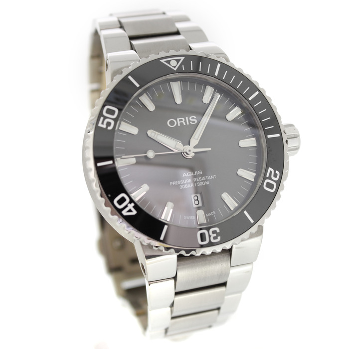 Oris Aquis Titanium Date 0173377307153-0782415PEB Tweedehands Automaat 5105-2128 Juwelier Clem Vercammen.jpg