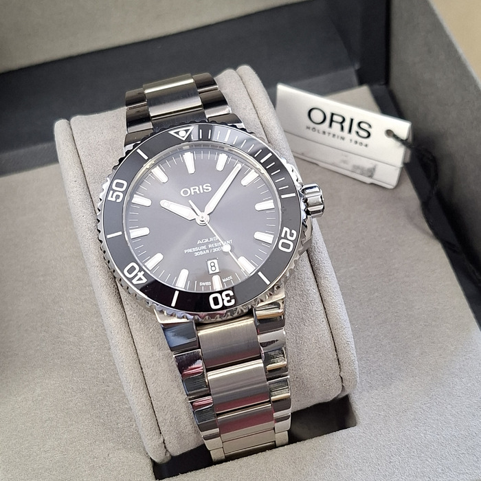 Oris Aquis Titanium Date 0173377307153-0782415PEB Tweedehands Automaat 5105-2128 Juwelier Clem Vercammen.jpg