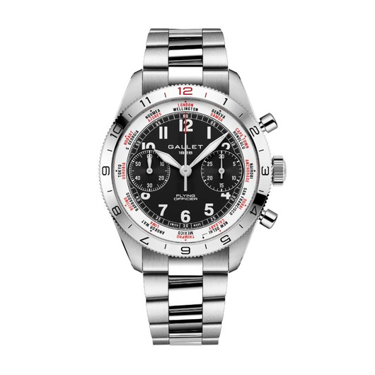 Horloge GALLET FLYING OFFICER CHRONOGRAPH 40 AG2301131B1A1 Horloge GALLET FLYING OFFICER CHRONOGRAPH 40 AG2301131B1A1