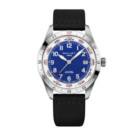 Horloge GALLET FLYING OFFICER AUTOMATIC DATE 40 AG1701131C1W1 Horloge GALLET FLYING OFFICER AUTOMATIC DATE 40 AG1701131C1W1