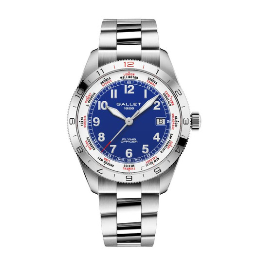 Horloge GALLET FLYING OFFICER AUTOMATIC DATE 40 AG1701131C1A1 Horloge GALLET FLYING OFFICER AUTOMATIC DATE 40 AG1701131C1A1
