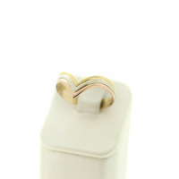 Juweel Ring Tricolore wit, rosé en geelgoud 18 karaat '82499-3317-TWDH' Juweel Ring Tricolore wit, rosé en geelgoud 18 karaat '82499-3317-TWDH'