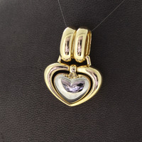 Juweel Hanger Chimento Hart Bicolor wit en geelgoud 18 karaat '82520-3338-TWDH' Juweel Hanger Chimento Hart Bicolor wit en geelgoud 18 karaat '82520-3338-TWDH'