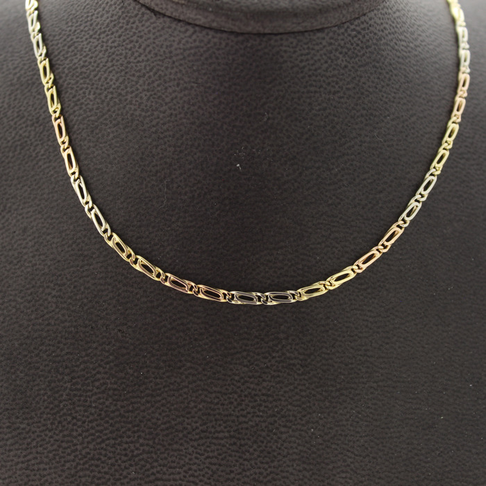 Ketting Tricolor Wit Rose Geelgoud 18K Tweedehands 82521-3340 Juwelier Clem Vercammen.jpg