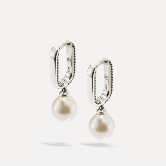 Juweel BUDDHA TO BUDDHA 552 ONE HOOPS CHAIN BAROQUE PEARL SILVER SET Juweel BUDDHA TO BUDDHA 552 ONE HOOPS CHAIN BAROQUE PEARL SILVER SET