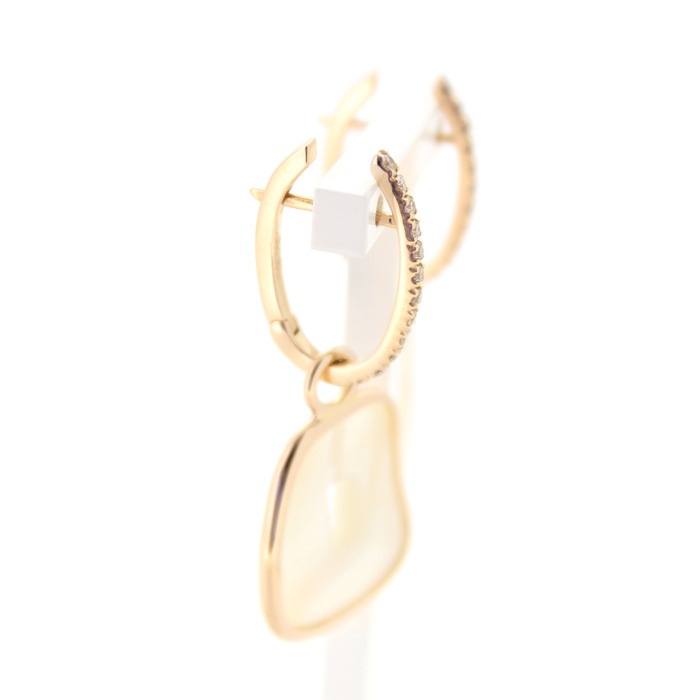 Mattioli Oorbellen Puzzle Nacre Briljanten bruin Rosegoud 18K Tweedehands 6075-3056 Juwelier Clem Vercammen.jpg