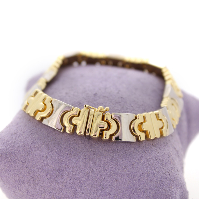 Armband Bicolor Wit-Geelgoud 18K Tweedehands 5958-3355 Juwelier Clem Vercammen.jpg