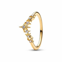 Juweel PANDORA TIARA STAR GOLD-PLATED RING 164946C01 88888 Juweel PANDORA TIARA STAR GOLD-PLATED RING 164946C01 88888